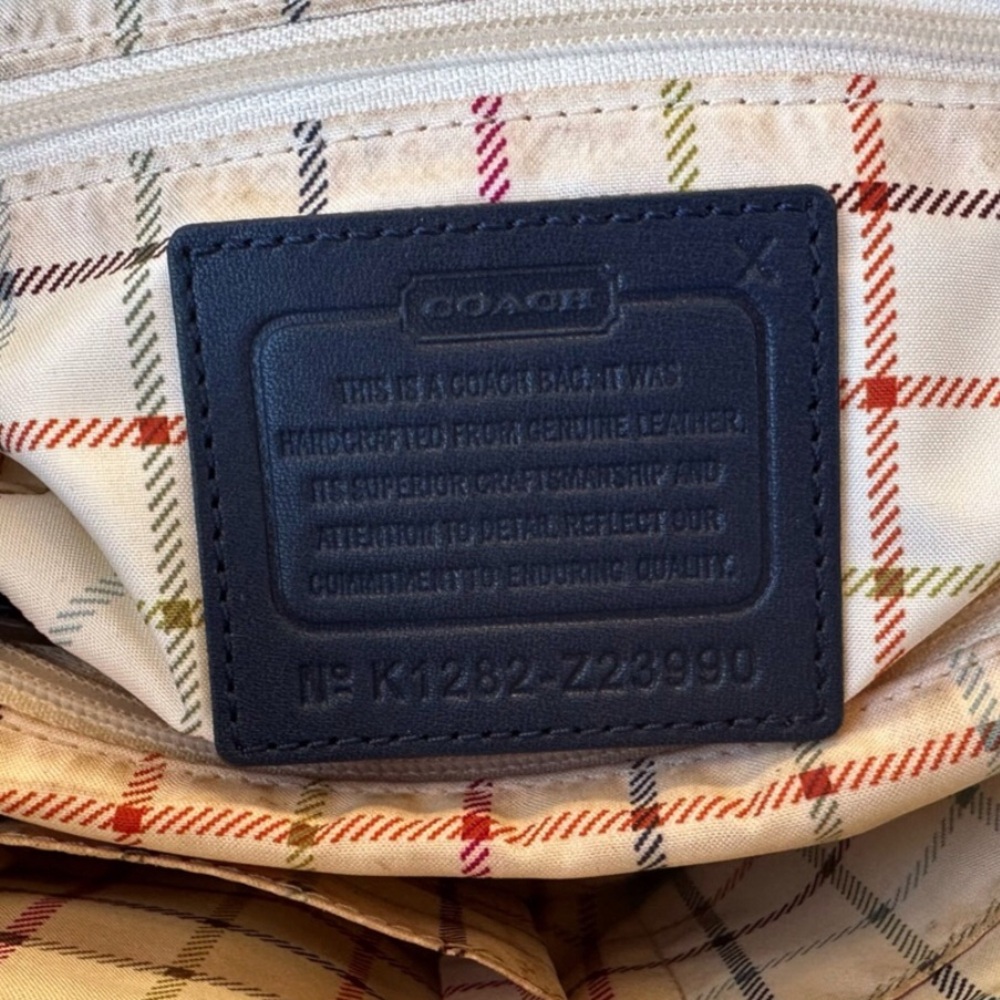 EUC Womens Coach Cobalt Blue Satchel - Picture 7 of 8
